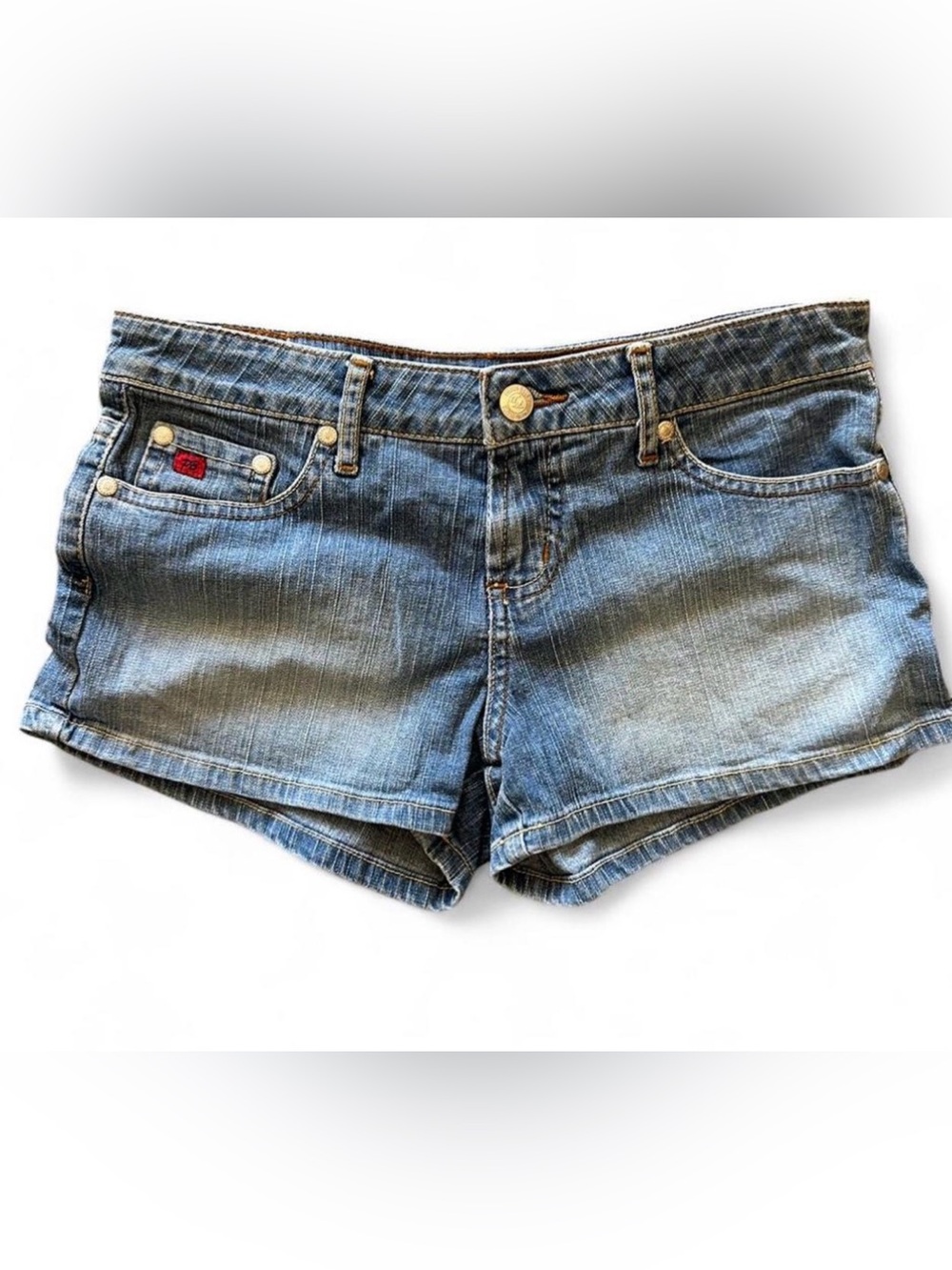 Paris Blues Faded Blue Denim Cutoff Shorts